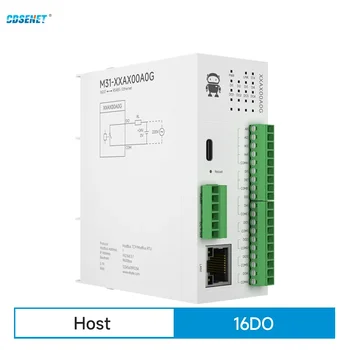 16DO Модуль удаленного ввода-вывода RS485 Ethernet RJ45 CDSENET M31-XXAX00A0G Получение аналогового коммутатора Modbus TCP RTU Обновление прошивки