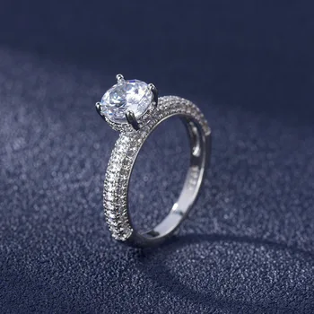 DIWENFU Подлинное ювелирное кольцо из стерлингового серебра 925 пробы с бриллиантом 1,5 карата, женское Овальное ювелирное кольцо из серебра 925 пробы, ювелирные изделия Bizuteria Rings