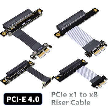 PCIE 4.0 Riser PCI-E PCI E 4 Riser Card PCI Express 4.0 X8-X1 Удлинитель Gen4 Для Материнской платы Удлинитель Конвертер Адаптер