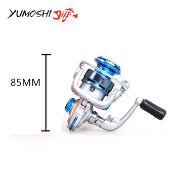 Yomoshi Brand Metal Mini FF 150 Алюминий 10 Шарикоподшипников BB Левая/Правая Рыболовная катушка для спиннинга