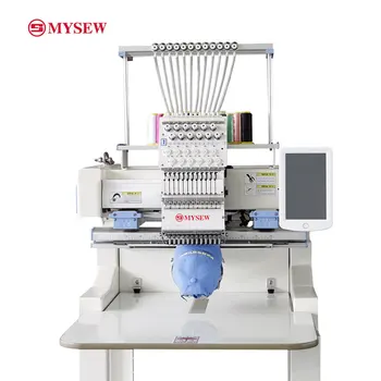 Автоматическая промышленная многофункциональная швейная интеллектуальная вышивальная машина MHS1201HC с 12 иглами и одной головкой