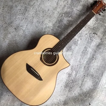 Акустическая гитара Gopher Wood G220CE, корпус GA, акустическая гитара из массива ели 40 дюймов, предусилитель Fishmansonitone, Бесплатная доставка 0