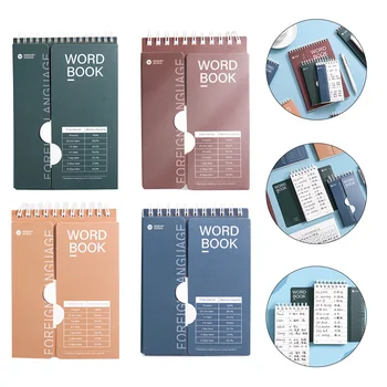 Английское название: Планировщик Word Book Блокнот с отрывными листами, Корейский спиральный блокнот, мини-блокноты, блокноты для заметок, Английский Word Notepad