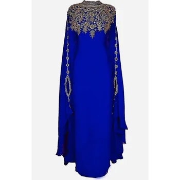Длинное платье Royal Blue Morocco Dubai - очень модный тренд в длинных платьях 0