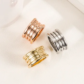 Европейские популярные ювелирные изделия из стерлингового серебра 925 пробы Весеннее кольцо для влюбленных женщин и мужчин модный роскошный бренд Подарок для вечеринки