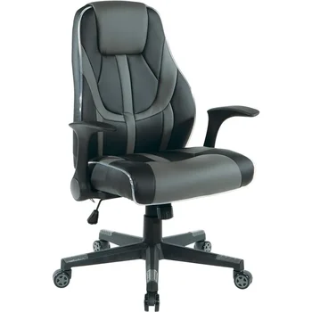 Игровое кресло с подсветкой до середины спины, с толстым мягким сиденьем и поясничной поддержкой, Компьютерная офисная мебель