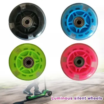 Игрушки, Подарки, 4 цвета, Световые колеса для скейтбординга, светодиодные колеса для скутера, подшипники для скутера, колесо для скутера