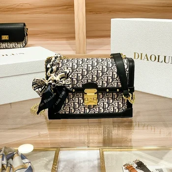 Известные дизайнерские сумки-мессенджеры на цепочке от люксового бренда, высококачественные женские кошельки и сумочки, Роскошная модная маленькая квадратная сумка