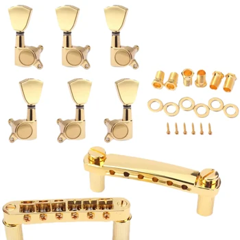 Комплект золотых струнных Saddle-O-Matic Bridge & Tailpiece для электрогитары в стиле Gb Lp