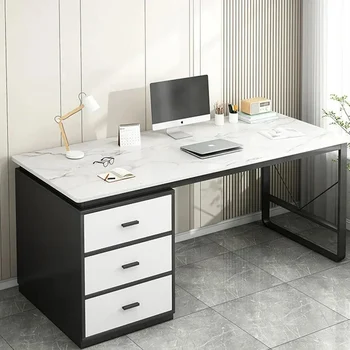 Компьютерный верстак, офисный стол, стол-секретер для спальни, простые офисные столы, Одноместные Роскошные шкафы для ноутбука, рабочая мебель 0