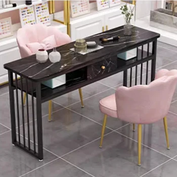 Косметический Очиститель Маникюрный стол для ухода за ногтями Профессиональный Маникюрный стол Marble Schmincktisch Nails Мебель для салонов BL50MT