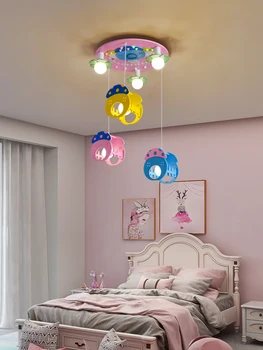 Креативный мультяшный светильник для детской комнаты, светодиодный энергосберегающий светильник для спальни в детском саду, люстра для мальчиков и девочек, парк развлечений 0