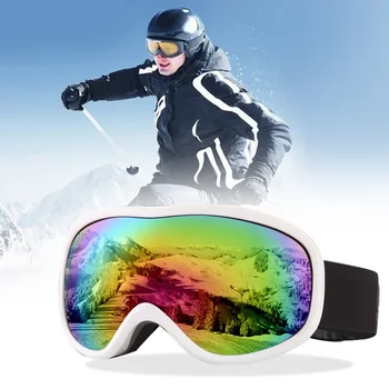 Лыжные Очки Двухслойные UV400 Противотуманные Большие Лыжные Маски Очки Катание На Лыжах Снег Мужчины Женщины Сноуборд Очки Лыжные Солнцезащитные Очки Очки