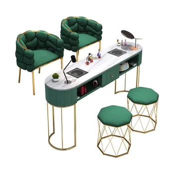 Маникюрный стол Эконом-класса, набор столов и стульев для маникюрного салона, японский легкий роскошный одноместный и двухместный столик 0