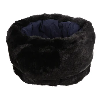 Модная зимняя теплая плюшевая шапка из искусственного меха, головные уборы для пожилых женщин и мужчин 0