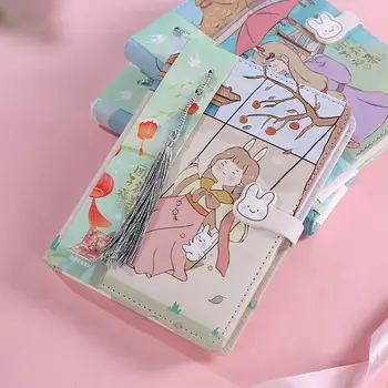 Модули милый кролик журнал Kawaii мультфильм Кролик Блокнот творческие красочные страницы пряжка скрап-дневник для студента поставки