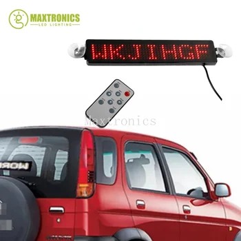 Модули светодиодных автомобильных вывесок DIY Программируемый Текстовый экран прокрутки 7 * 41 пикселей Белый Пульт дистанционного управления для мобильных рекламных щитов DC12V
