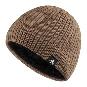 Мужская зимняя вязаная шапка для велоспорта на открытом воздухе, защита ушей, теплая кепка, Повседневная модная шляпа-бомбер, спортивные шапки
