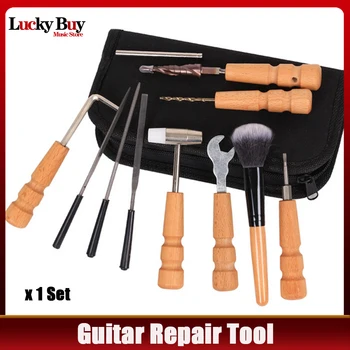 Набор инструментов для акустической гитары, набор файлов для ремонта гитары, Напильники для гаек, линейка, токарный калибр, измерительный инструмент Для намотки струн для Luthier 0
