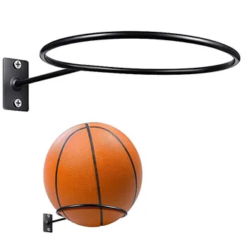 Настенное кольцо для хранения мячей, многоцелевой стеллаж для показа баскетбольных футбольных мячей, экономящий пространство, Модное украшение гостиной