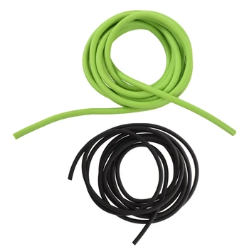 НОВИНКА-Резиновый эспандер для упражнений с трубками из 2шт, Катапульта, рогатка, эластичная резинка 2,5 м - Черный и зеленый 0