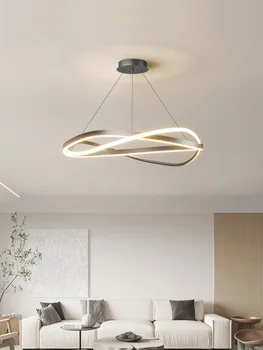 Освещение гостиной кольцевая люстра домашняя электрическая лампа креативная минималистичная лампа Современная люстра лампа для главной спальни