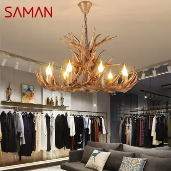 Подвесной светильник SAMAN Contemporary Light, светодиодные люстры креативного дизайна для оформления прохода в столовой современного дома.