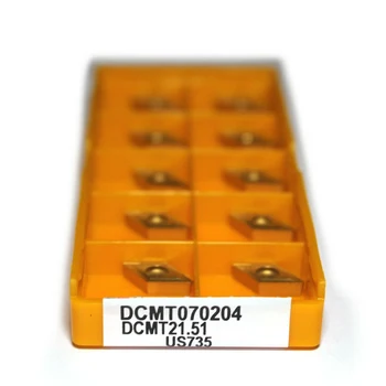 Практичные Полезные Твердосплавные пластины Для токарной резки DCMT070204, Высокопрочный Сменный Твердосплавный инструмент