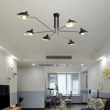 Промышленная Светодиодная потолочная люстра Spider Serge для гостиной, современный светильник Duckbill, Креативный декор в скандинавском стиле для помещений