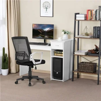 Рабочий стол для домашнего офиса, рабочее место, Компьютерный стол с выдвижным ящиком и местом для хранения, Белый стол, столы для гостиной, мебель для чтения, игры 0