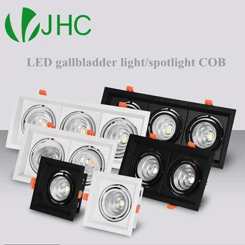 Светодиодный светильник с регулируемой яркостью COB, потолочный точечный светильник мощностью 10 Вт, 20 Вт, 30 Вт, потолочные встраиваемые светильники, внутреннее освещение AC110V-220V
