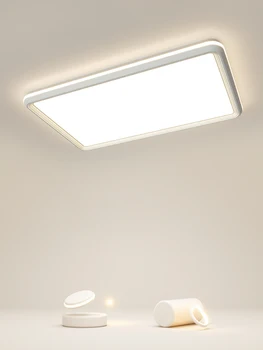 Современный светодиодный потолочный светильник Используется для столовой, спальни, кухни, белого, зеленого, молочного, кофейного, 3-цветного украшения лампы с дистанционным управлением