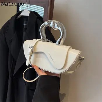 Сумка Высококачественная Мини-сумка 2024, новая мода, плечевой ремень через плечо, кожаная короткая ручка сверху, женская сумка роскошного дизайна