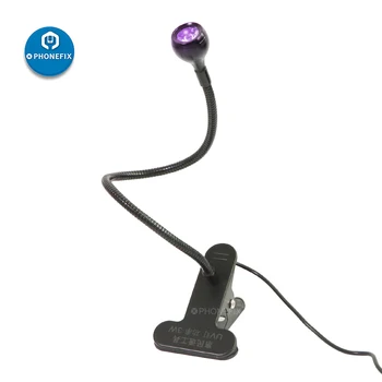 Ультрафиолетовая УФ-лампа USB-Бестеневой УФ-отверждающий клей Blacklight Фонарик Ультрафиолетовый УФ-масляный фен Фиолетовый свет