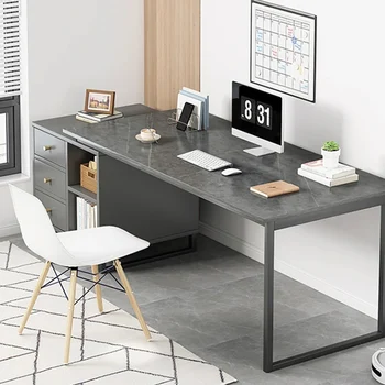Компьютерный верстак, офисный стол, стол-секретер для спальни, простые офисные столы, Одноместные Роскошные шкафы для ноутбука, рабочая мебель 1