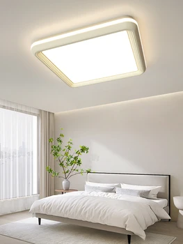 Современный светодиодный потолочный светильник Используется для столовой, спальни, кухни, белого, зеленого, молочного, кофейного, 3-цветного украшения лампы с дистанционным управлением 1