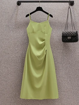 Новое винтажное шикарное повседневное длинное платье в китайском стиле 2023, Летнее элегантное платье-двойка для лица, женское облегающее Красивое вечернее платье 2