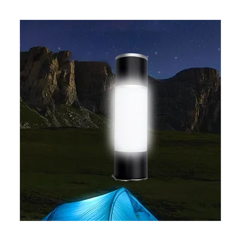 Светодиодный алюминиевый выдвижной фонарик для кемпинга на открытом воздухе с многофункциональным перезаряжаемым выдвижным фонариком Настольная лампа 3