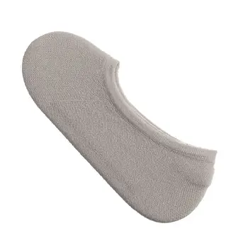 Нескользящие носки с глубоким вырезом, тапочки, модные однотонные носки-лодочки из тонкой сетки на лодыжках 4