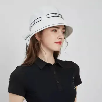 Новая шляпа для гольфа BG Fisherman с цветочной лентой, маленький круглый козырек от солнца и солнцезащитный крем с большими полями, модный гольф высокого класса 5