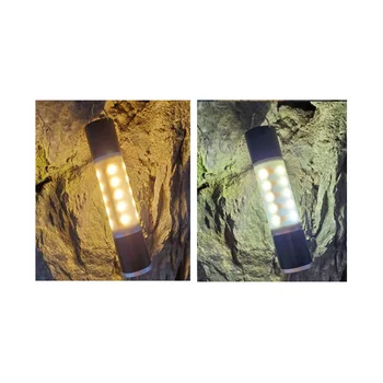 Светодиодный алюминиевый выдвижной фонарик для кемпинга на открытом воздухе с многофункциональным перезаряжаемым выдвижным фонариком Настольная лампа 5